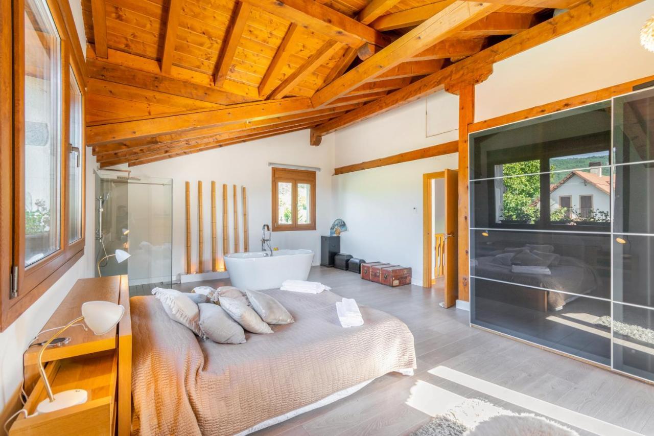 Casa Patxi, Espectacular Casa Rural Proxima A Pamplona Larrasoana Eksteriør billede
